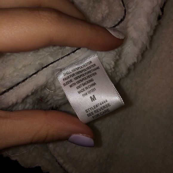 Charlotte Russe Fur Lined Jacket - Picture 4 of 4